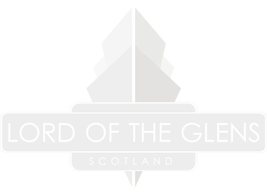 The Lord of the Glens cruises logo in greyscale
